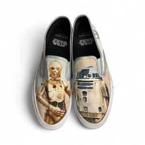 Sperry x Star Wars Slip On Shoes Men’s 8 R2d2 C3PO